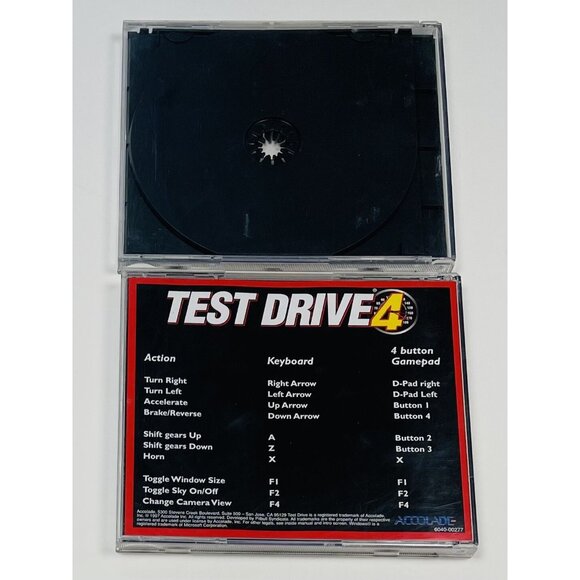 Test Drive 4 TD4CD & NASCAR Racing (Windows PC, CD-Rom, 1997 & 1994) *Disc Only* - Picture 2 of 2